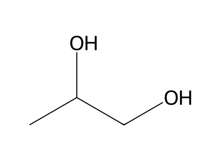 Propylene Glycol molecular structure