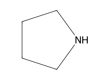 Pyrrolidine, Redistilled, 99.5+% molecular structure