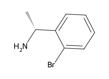 r-1-2-bromophenyl-ethylamin molecular structure