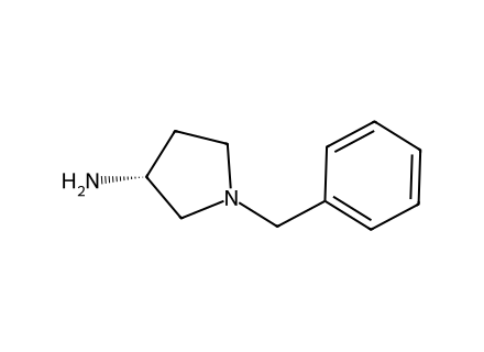 r-1-benzyl-3-aminopyrrolidine molecular structure