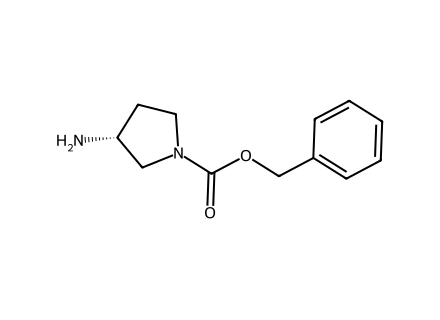 (R)-1-Cbz-3-Aminopyrrolidine molecular structure