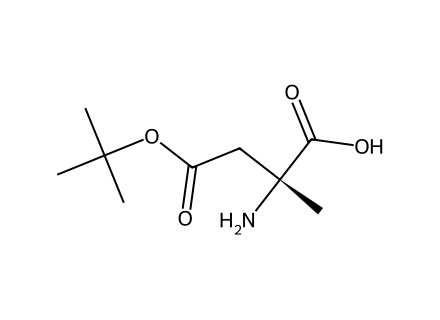 (R)-alpha-Methylaspartic acid-4-tert-butyl ester molecular structure