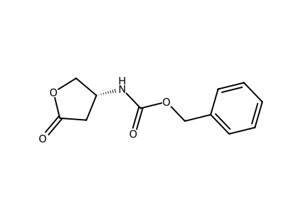 r-benzyl-5-oxotetrahydrofuran-3-ylcarbamate molecular structure