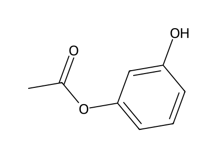 resorcinol-monoacetate molecular structure