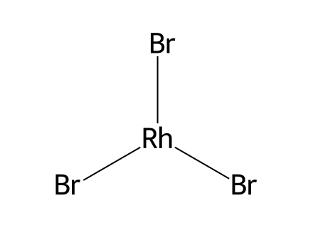 Rhodium (III) bromide molecular structure