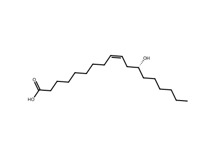 Ricinoleic Acid molecular structure