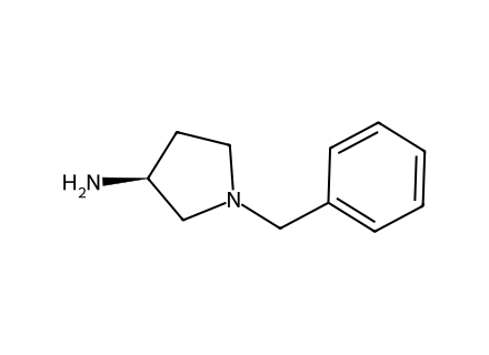 s-1-benzyl-3-aminopyrrolidine molecular structure