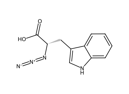 (S)-2 Azido-3-(3-Indolyl)Propionic Acid molecular structure