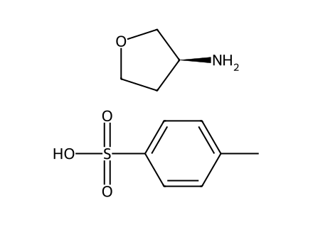s-3-aminotetrahydrofuran-p-toluenesulfonate-salt molecular structure