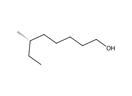 (S)-(+)-6-Methyl-1-Octanol molecular structure