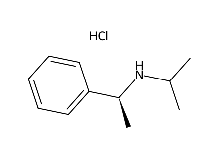 (S)-(-)-N-Isopropyl-1-phenylethylamine hydrochloride, 98+% molecular structure