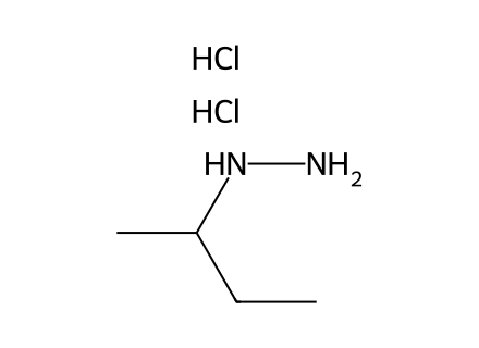 sec-Butylhydrazine dihydrochloride molecular structure