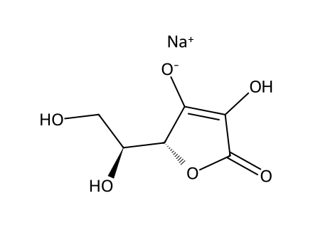 sodium-ascorbate molecular structure