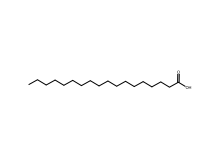 Stearic Acid Pharma Grade molecular structure