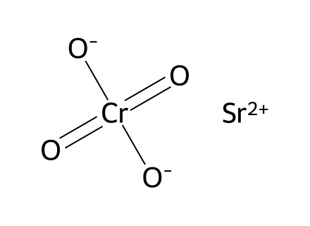Strontium chromate molecular structure