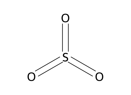 Sulphur Trioxide molecular structure