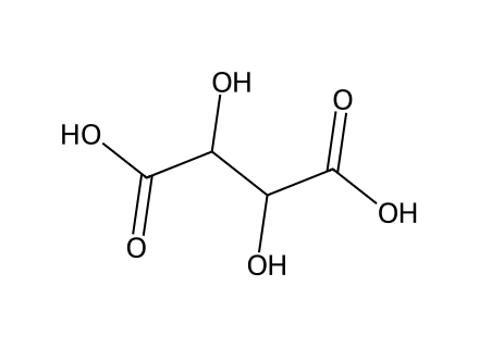 Tartaric Acid Food Grade molecular structure