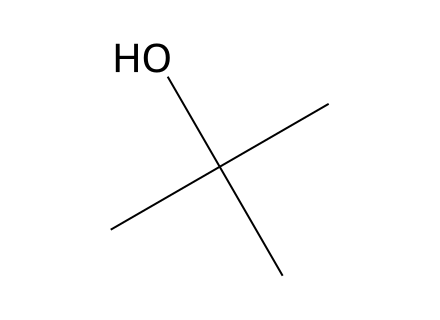 tert-Butanol molecular structure