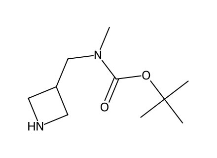 tert-Butyl azetidin-3-ylmethyl(methyl)carbamate molecular structure