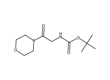 tert-Butyl N-(2-morpholino-2-oxoethyl)carbamate molecular structure