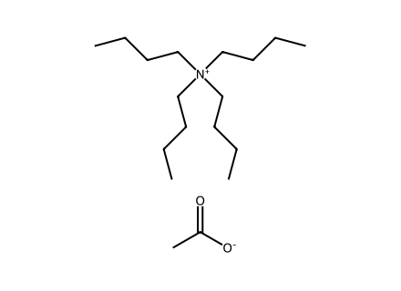 Tetrabutylammonium Acetate molecular structure