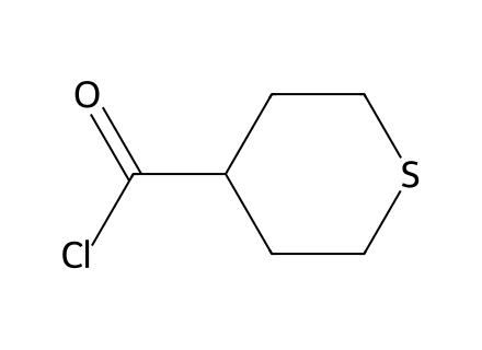 Tetrahydrothiopyran-4-carbonyl chloride molecular structure