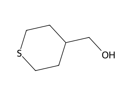 Tetrahydrothiopyran-4-ylmethanol molecular structure