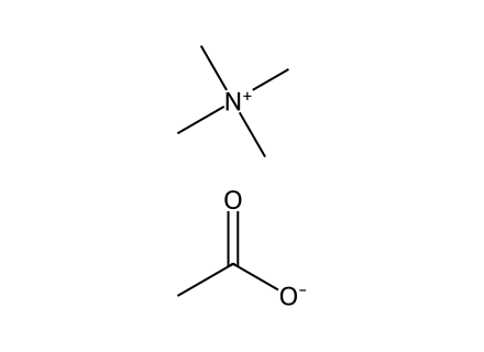 Tetramethylammonium Acetate molecular structure