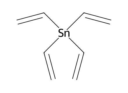 tetravinyltin molecular structure