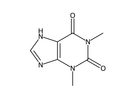 Theophylline molecular structure