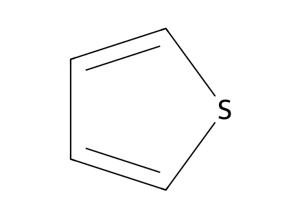 Thiophene molecular structure