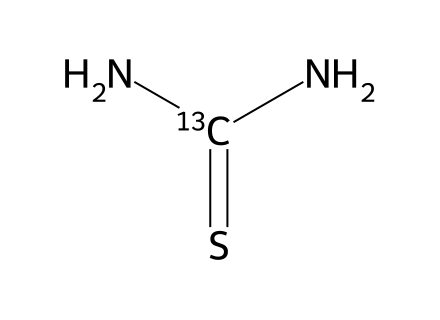 thiourea-13c-99-atom-13c molecular structure