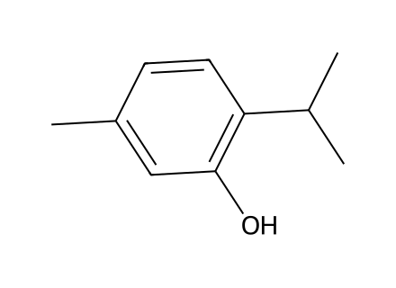Thymol molecular structure