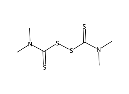 tmtd-tetramethylthiuram-disulfide molecular structure