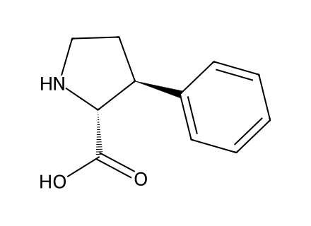 trans-3-phenyl-d-proline molecular structure
