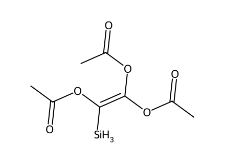triacetoxyvinylsilane molecular structure