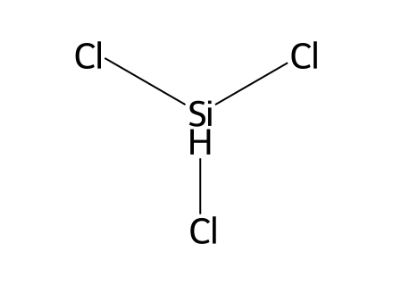 Trichlorosilane structural formula