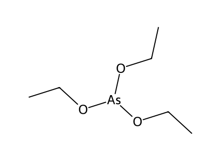 triethoxyarsine molecular structure