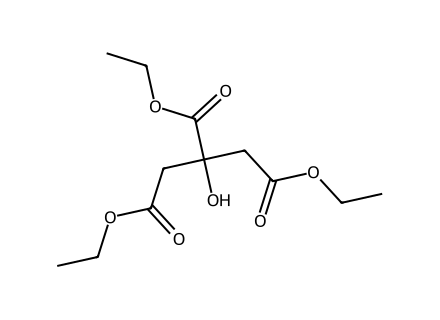 Triethyl Citrate molecular structure
