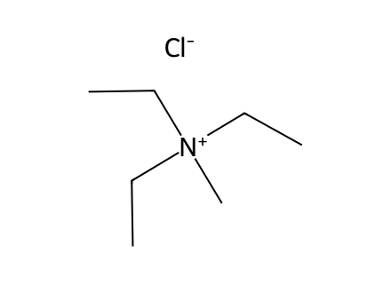 Triethylmethylammonium Chloride molecular structure