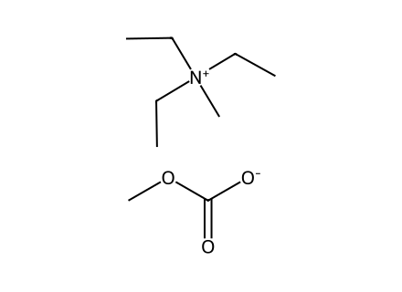 Triethylmethylammonium Methyl Carbonate molecular structure