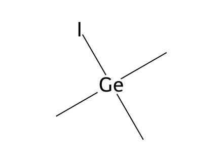 Trimethylgermanium iodide molecular structure