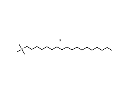 Trimethyloctadecylammonium Chloride molecular structure