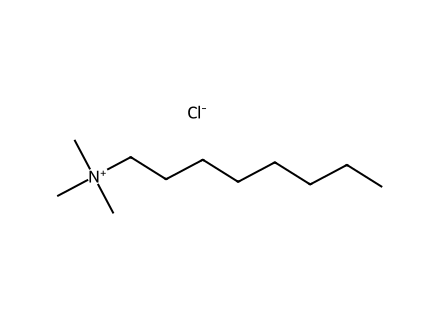 Trimethyloctylammonium Chloride molecular structure
