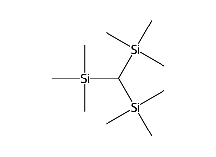 Tris(Trimethylsilyl)Methane molecular structure