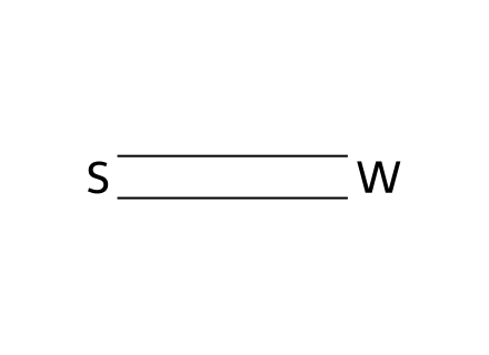 Tungsten sulfide molecular structure