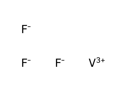 Vanadium (III) fluoride molecular structure