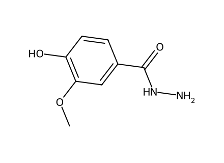 Vanillic acid hydrazide, 98+% molecular structure