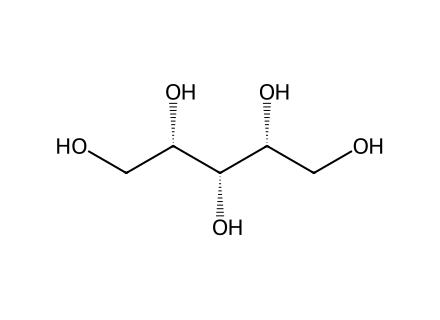 Xylitol molecular structure