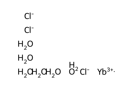 Ytterbium(III) chloride hexahydrate, (trace metal basis), 99.999+% molecular structure